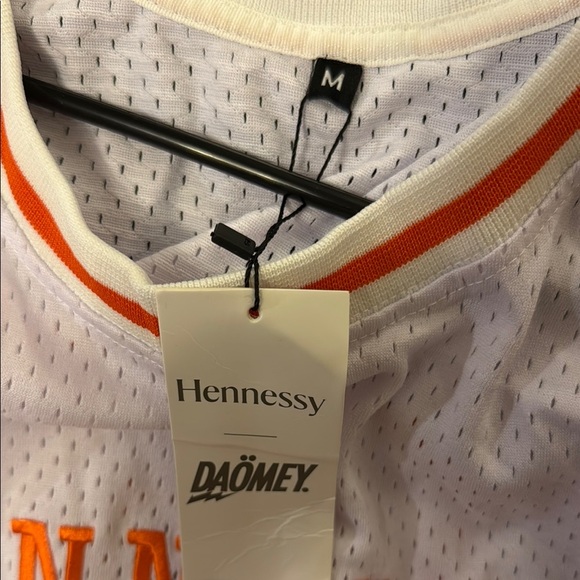 Mitchell & Ness White and Orange Basketball Jersey - Picture 3 of 3